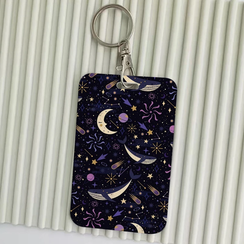 Cute Cartoon Whale Keychains Holders Bank Bus ID Credit Cards Key Ring Chains