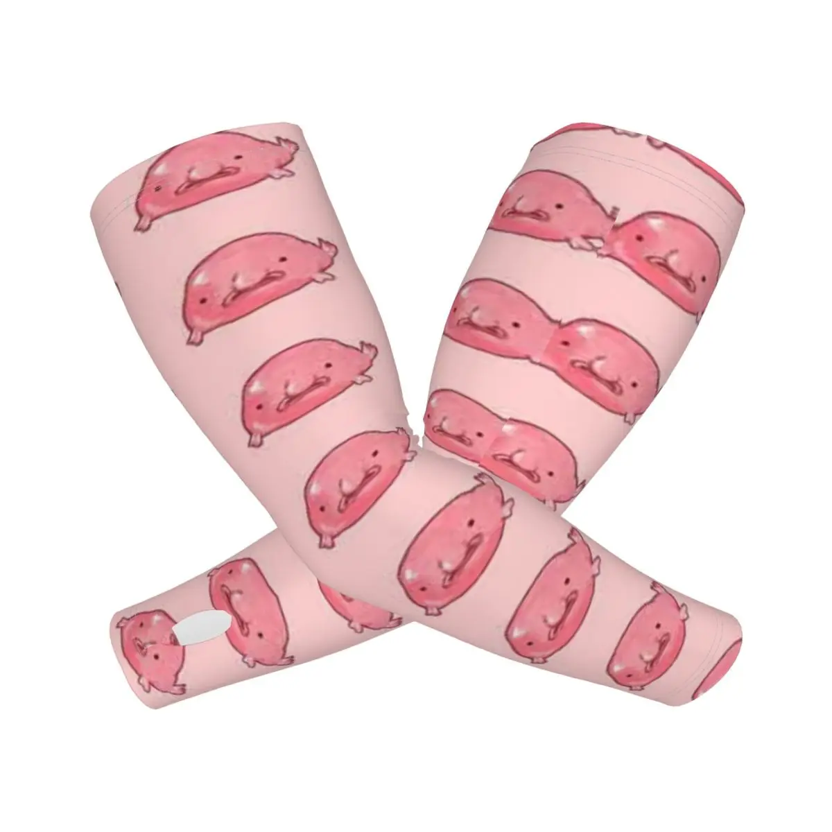 

Симпатичные рукава Blobfish 1, уличные рукава, защита от солнца и ультрафиолета, летние рукава из ледяного шелка с татуировкой для езды на велосипеде