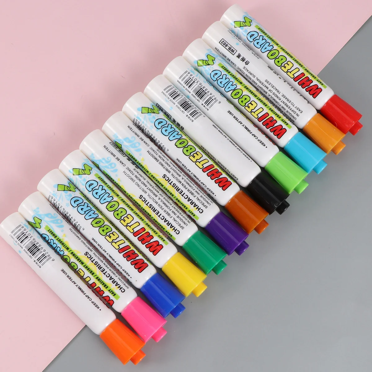

Whiteboard Markers 24PCS in 2 Boxes Colorful Erasable Dry Erase Pens for School Office Classroom Use