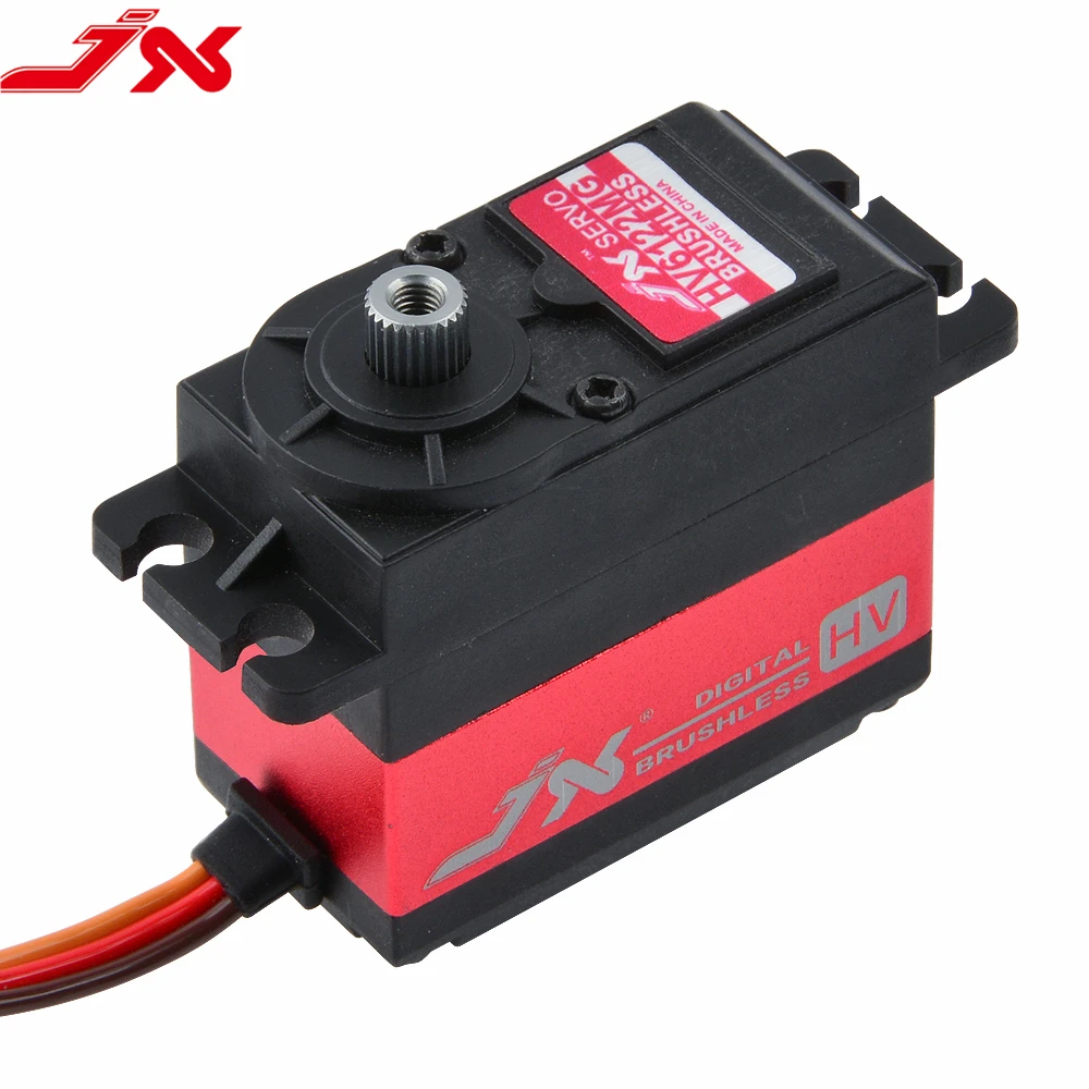 

JX BLS-HV6122MG 22KG 4.8-6V High Precision Metal Gear High Voltage Brushless Digital Standard Servo for RC Cars Helicopter