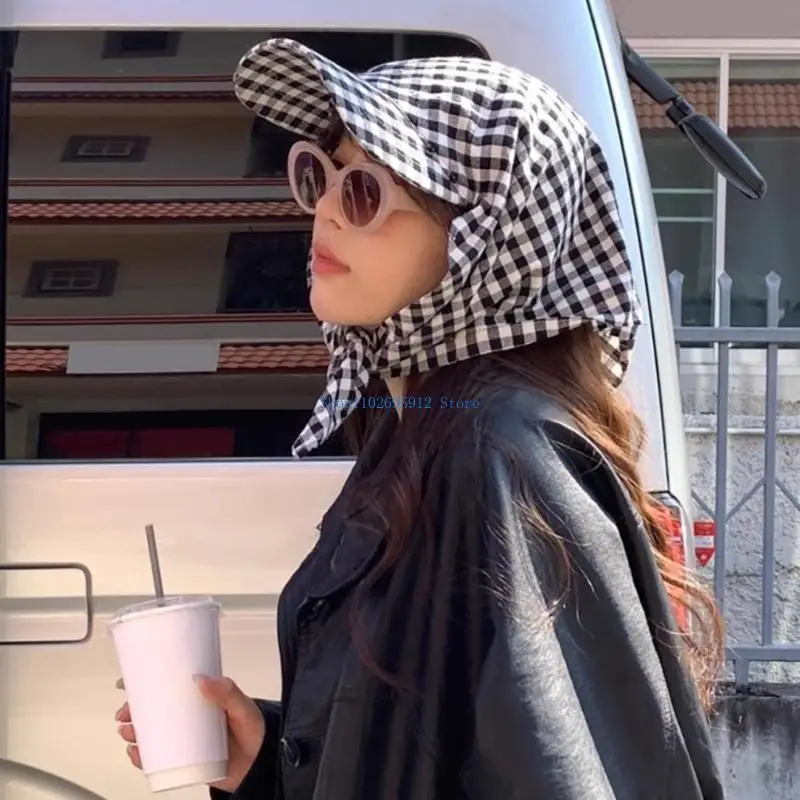 N7YE المألوف نمط متقلب رئيس التفاف قبعة مريحة للتنفس Sunproof عصابات قبعة للنساء المراهقين الشارع أغطية الرأس #2