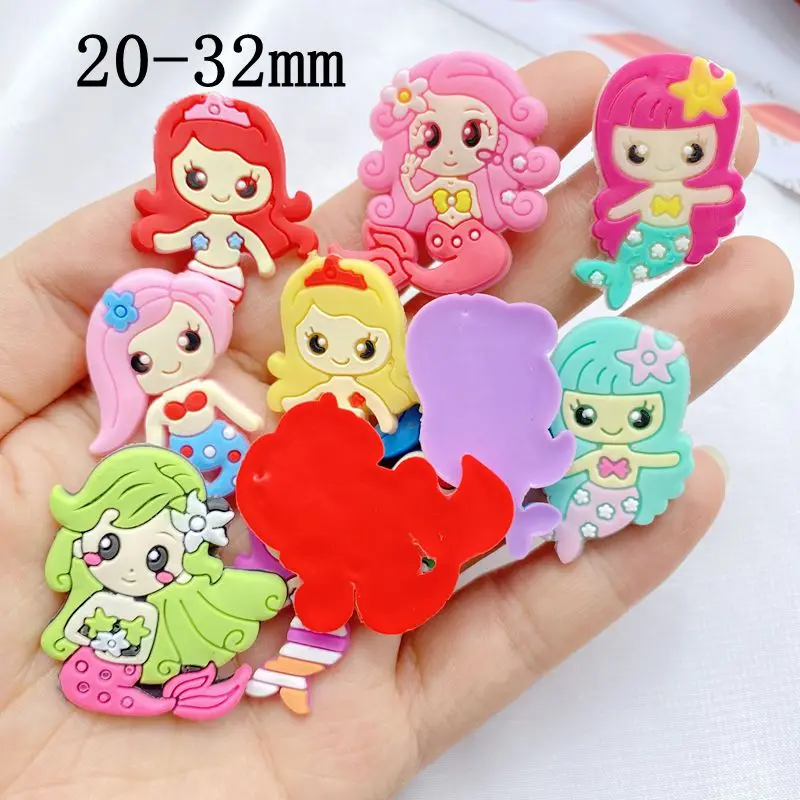10pcs New Cute Cartoon Mermaid - огляд і ціна Embellishment Glue Craft