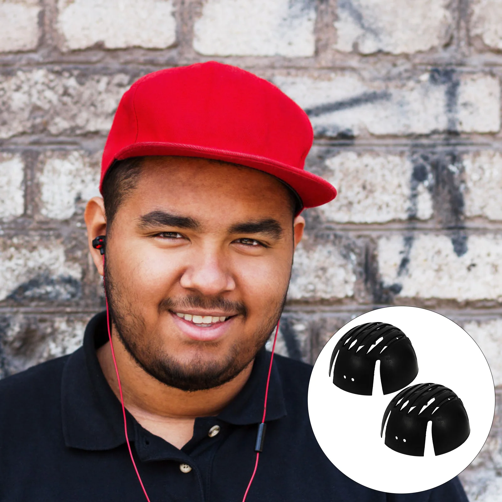 

2Pcs Plastic Hat Inner Holder for Baseball Caps Support Sturdy Lightweight Non-Deforming Universal Cap Stand Protector