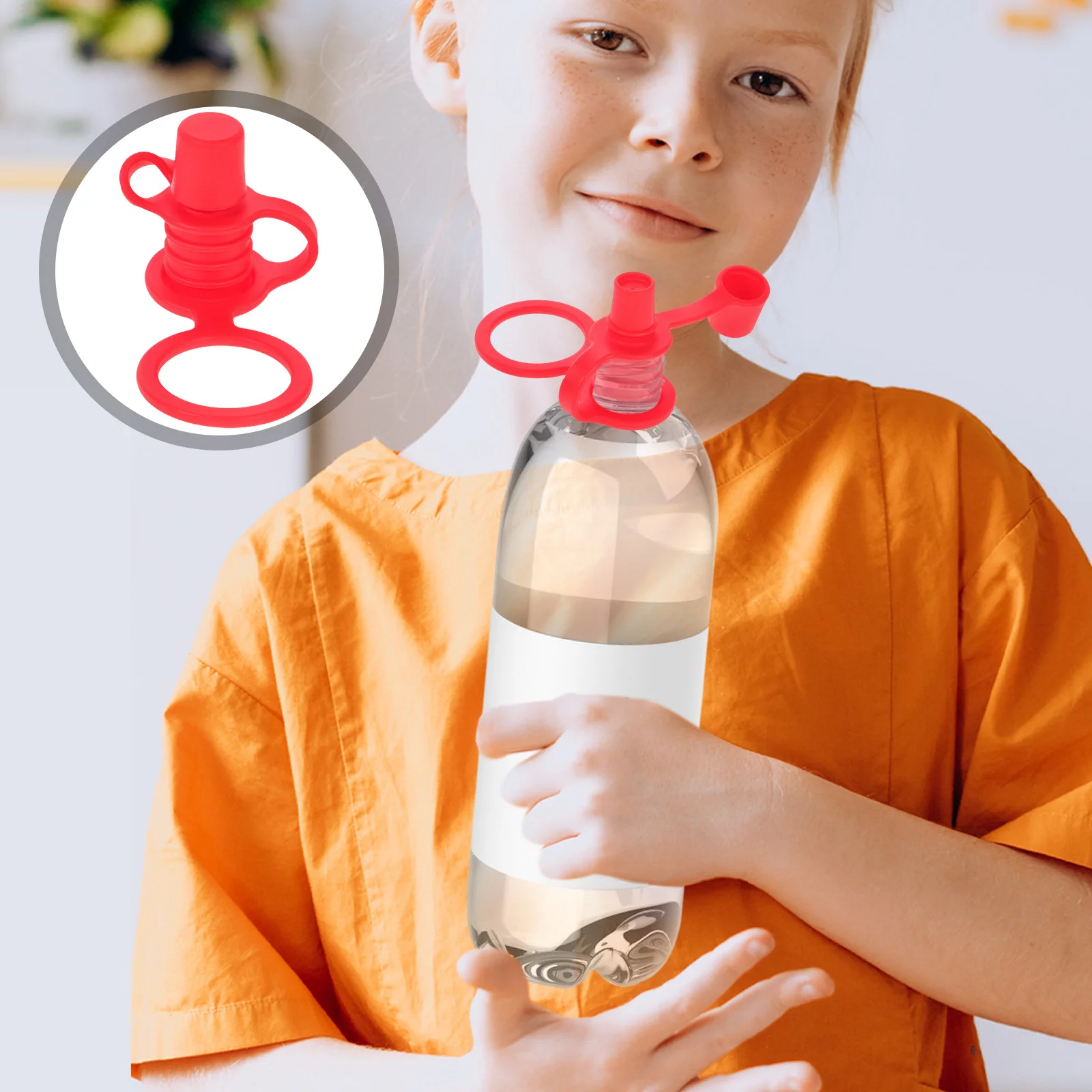 

Silicone Water Bottle Spout Adapter Spillproof Toddler Reusable Replacement Caps Nursery Supplies Silicone Water Bottle Caps