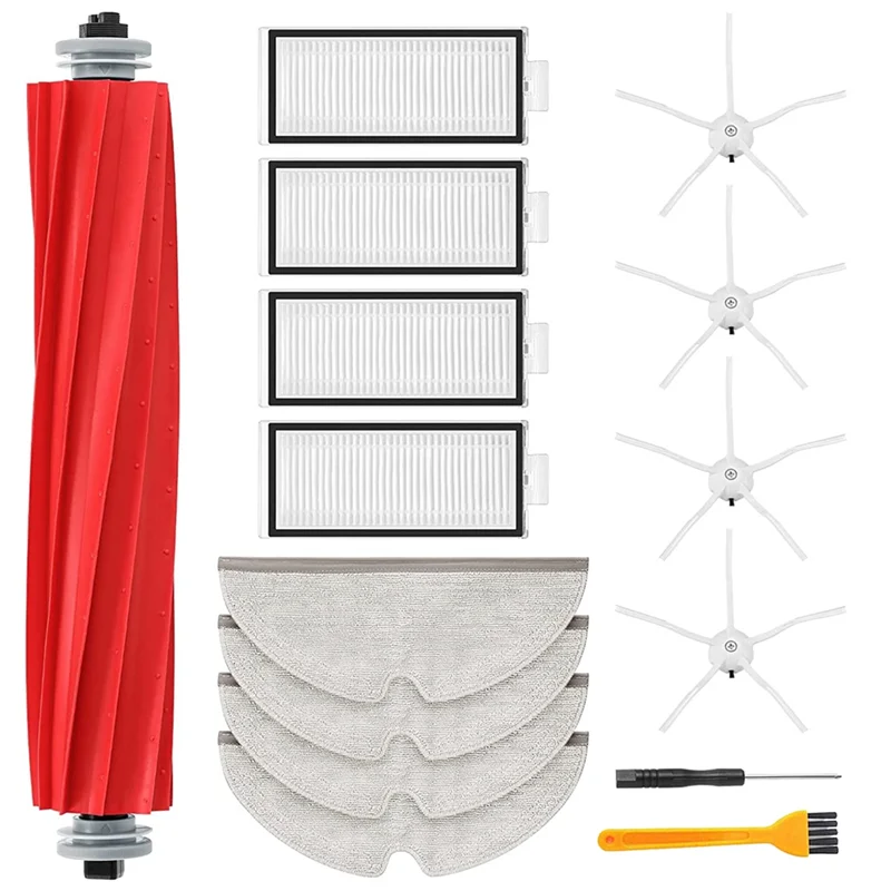 N89R อุปกรณ์เสริมสําหรับ Xiaomi Roborock Q7 MAX/ Q7 MAX + เครื่องดูดฝุ่นหลักแปรงด้านข้าง HEPA FILTER Mops