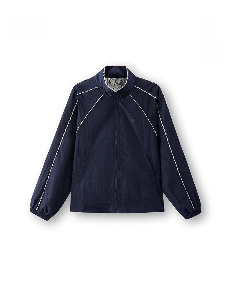 

Женская свободная куртка Semir с рюшами на плечах, милый дизайн, весна 2026, новинка, нейлон, полиэстер