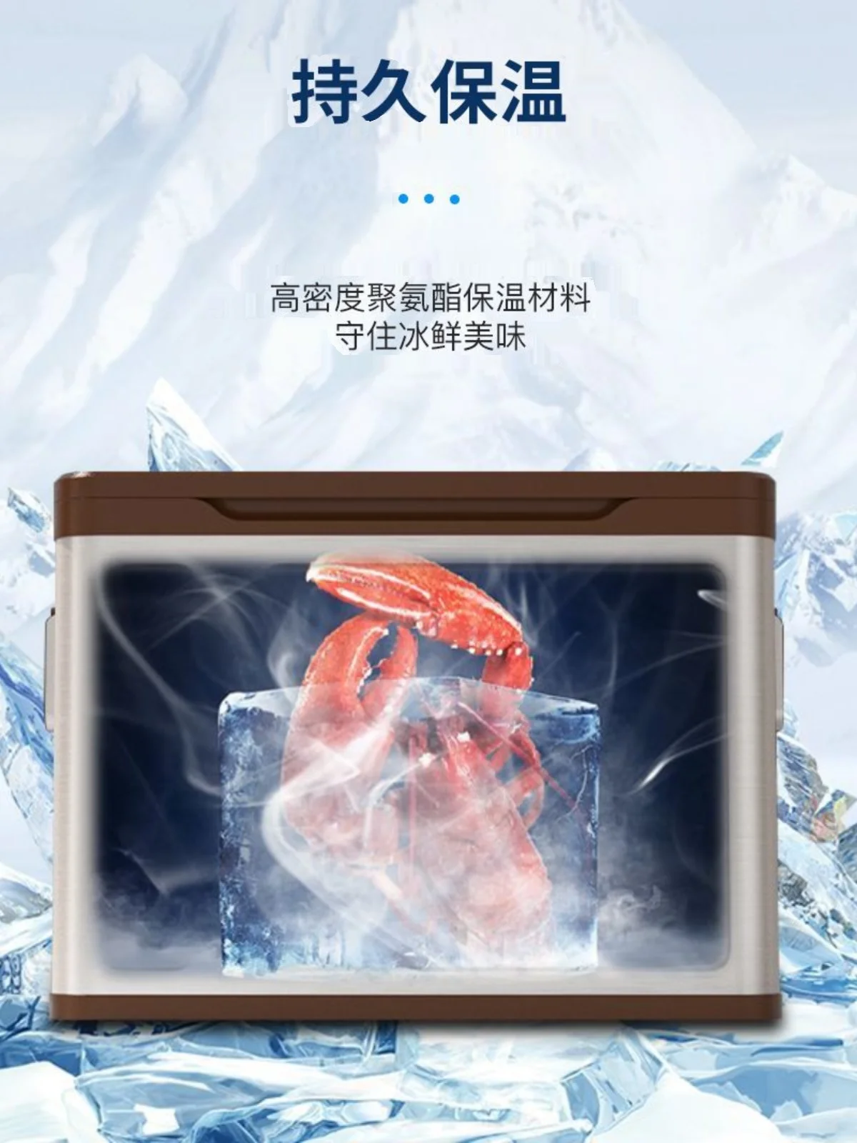 Compressor Car Ice Box Double-Door Refrigerated Partition Dual-Temperature Dual-Control Freezer