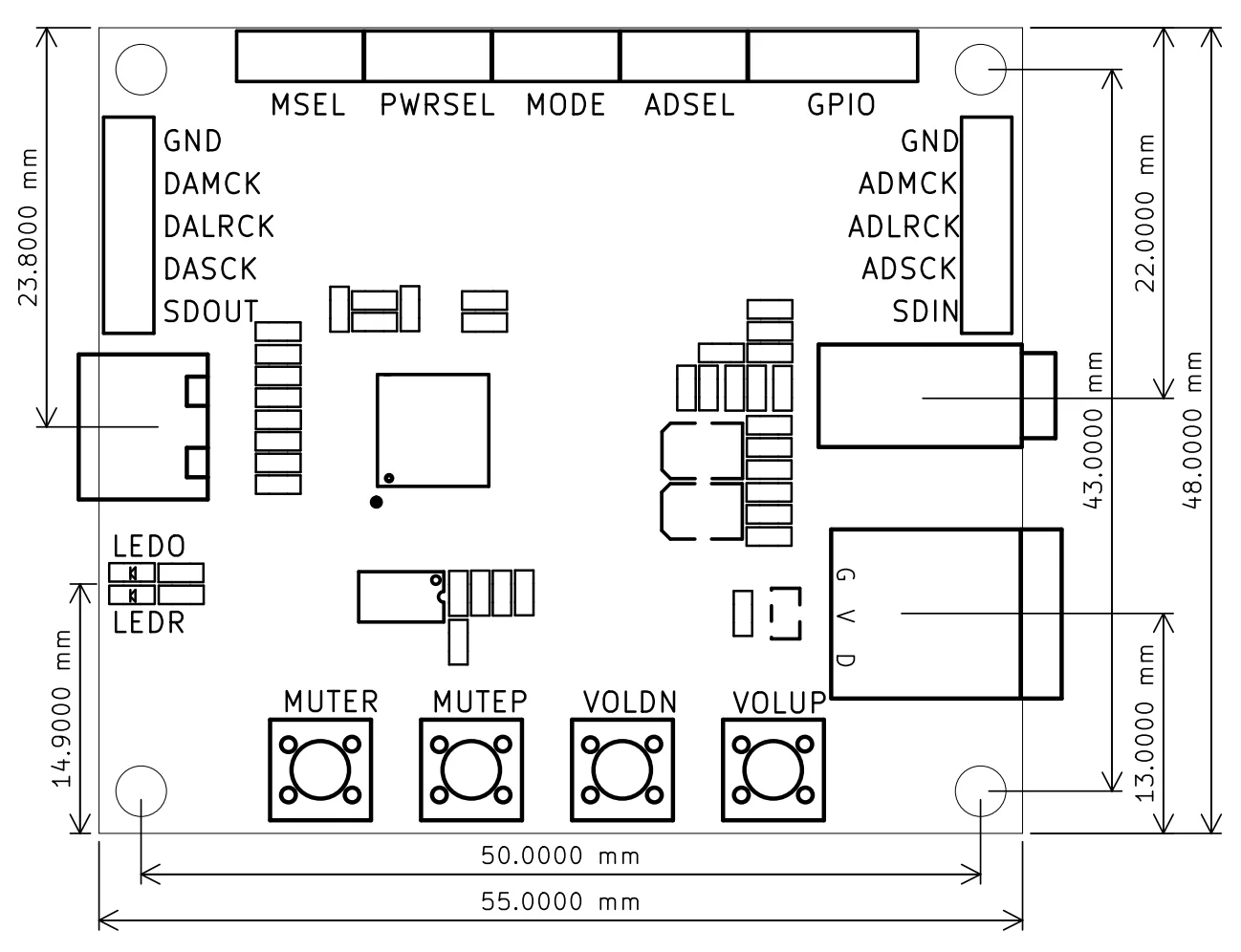 CM108B Sound Card USB Typec Turn I2S Fiber SPDIF Digital Audio Output Demo view 5