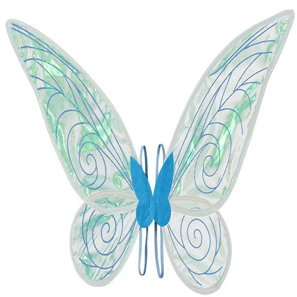 

Durable Cosplay Props Girl Butterfly Wings Organza Role Play Elf Angel Wing Multicolor Sparkle Fairy Wings for Halloween Party