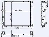 Store code: 0405061AB for engine water radiator KARSAN J10 22.3jtd 1 SIRA ALB system