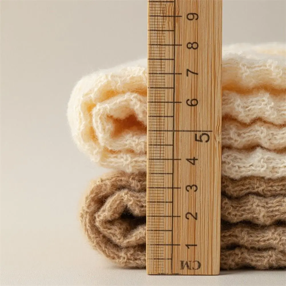 بلون الحياكة تدفئة الساق لطيف الحلو الدافئة غطاء للقدم جوارب طويلة الخريف الشتاء