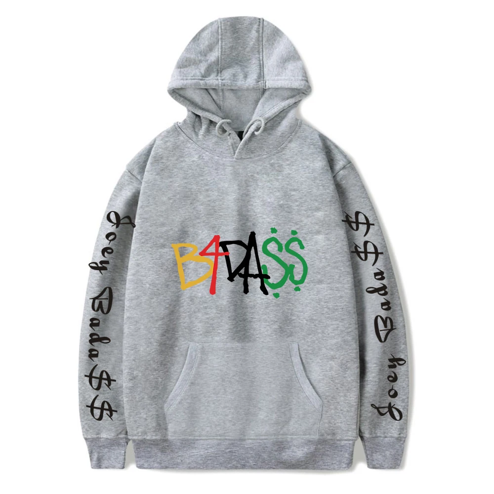 Joey Bada$$ hip-hop spring graphic hooded cartoon print casual Harajuku cool streetwear unisex hoodie tops