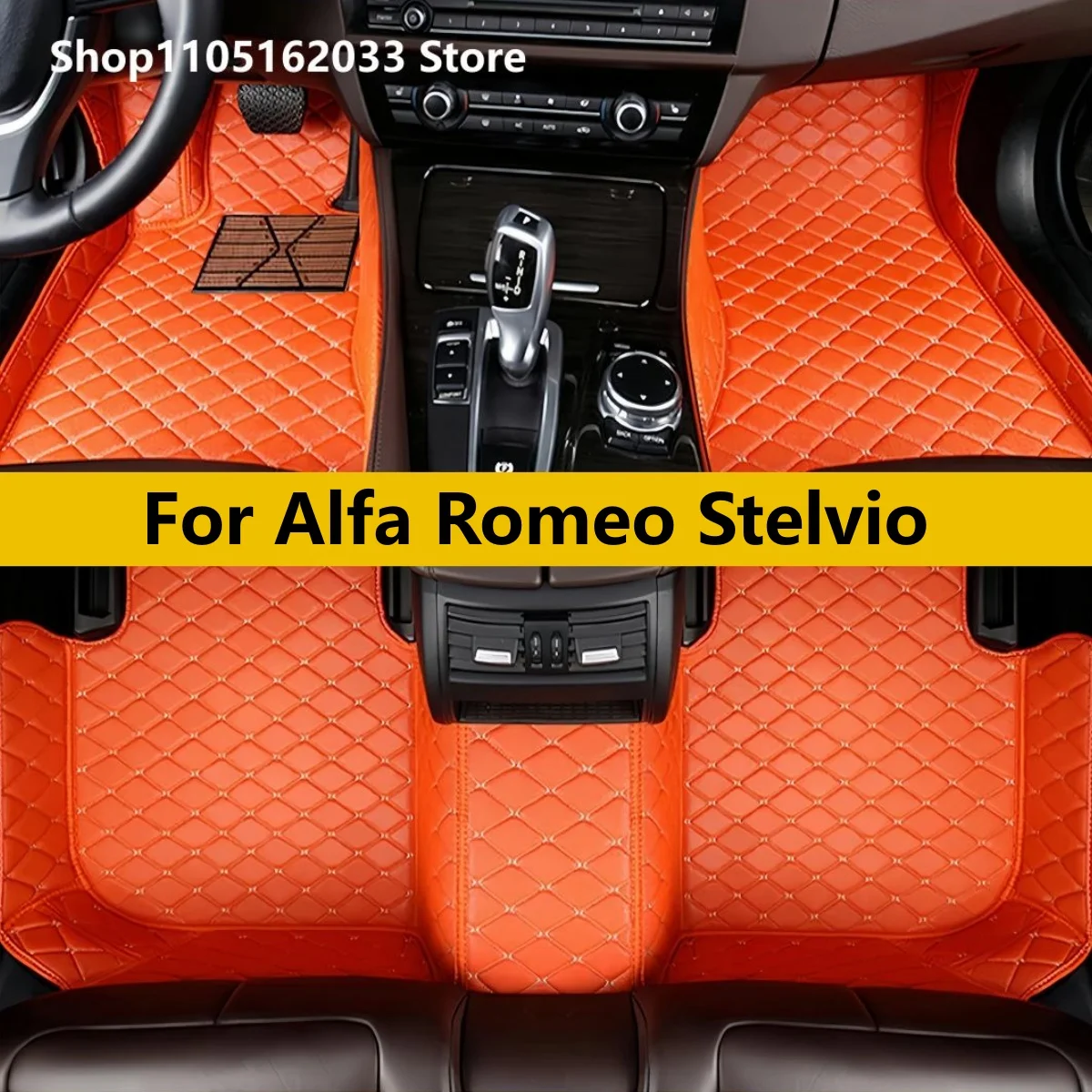 

Custom Car Floor Mats For Alfa Romeo Stelvio 2017 2018 2019 2020 2021 2022 2023 2024 2025 2026Auto Carpets Foot Coche Accessorie