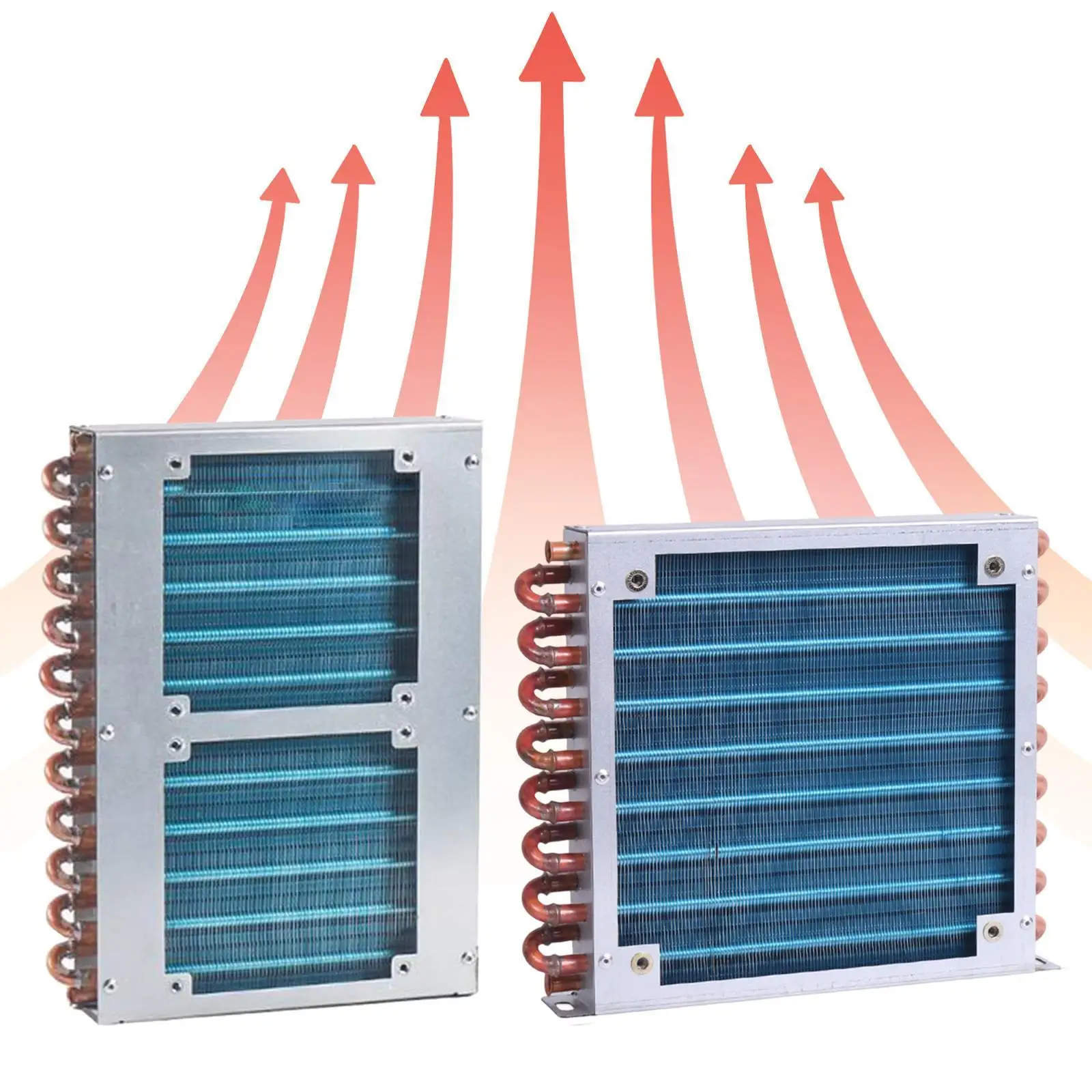 

Condenser for Refrigerator Industrial DIY Small Equipment Cooling System Aluminum Fin Heat Exchanger Water Cooling Radiator