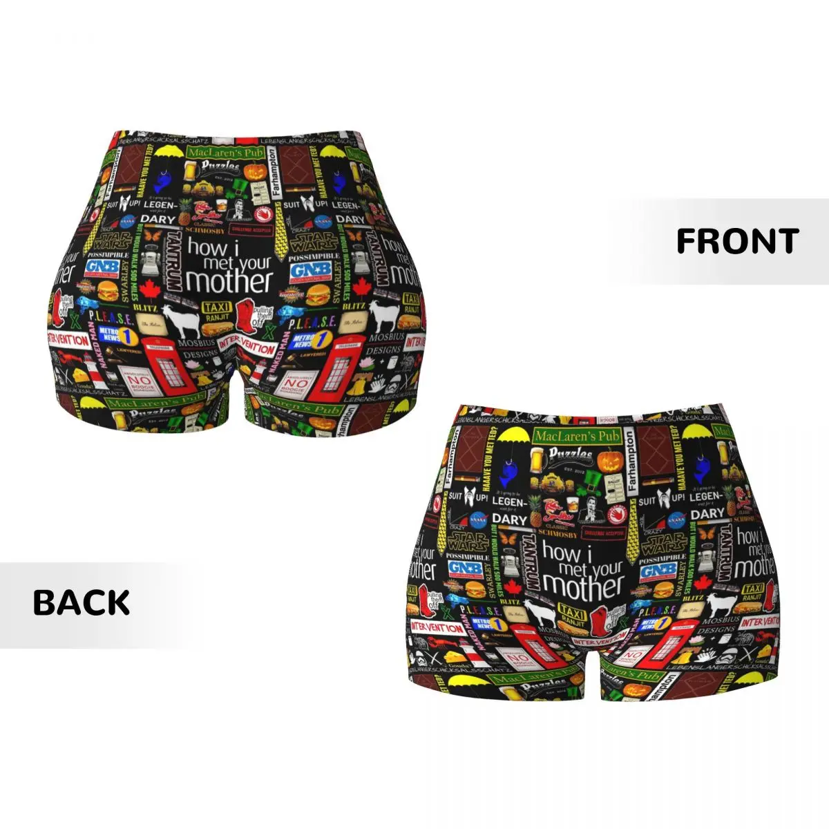 Aangepaste hoe ik je moeder ontmoette yogashorts dames gym workout hardlopen atletische volleybal biker shorts