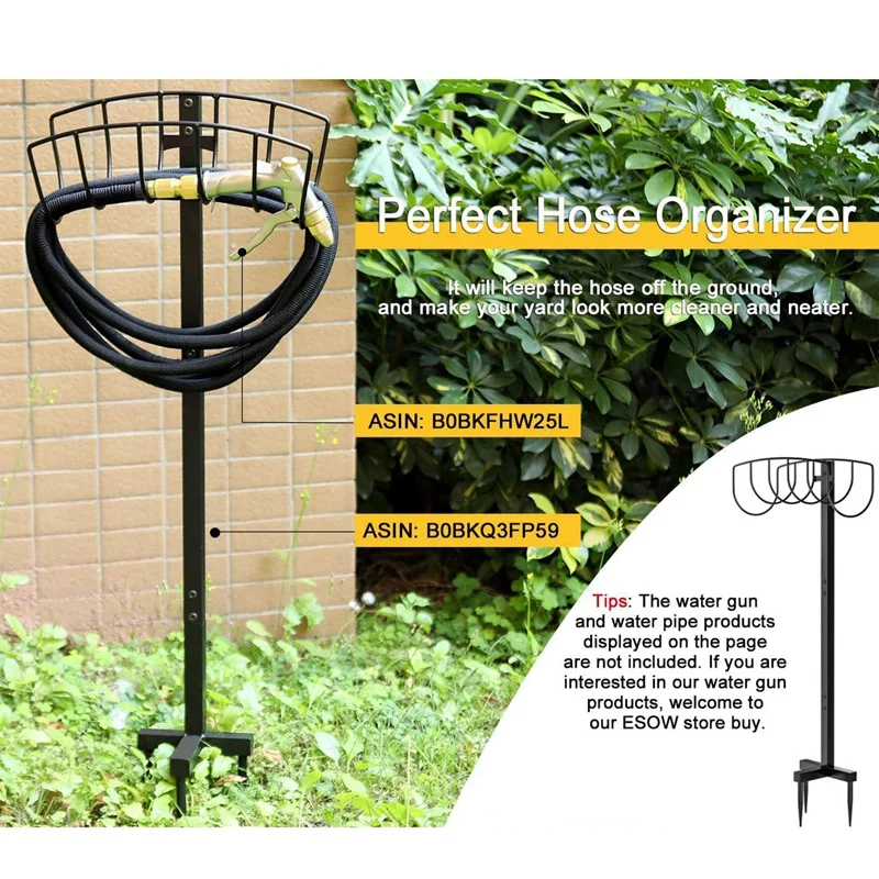 Garden Water Hose Holder Detachable Hose Holder Garden Hose Holder Storage Hose Rack