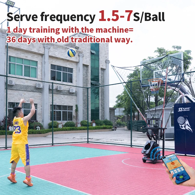 SIBOASI New Arrival Basketball Equipment Basketball Return Machine Basketball Shot Training Machine