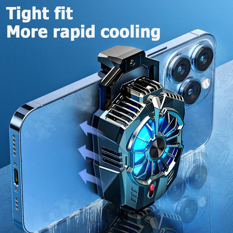 X20 Semiconductor Phone Cooler Back clip type Cooling Fan For IPhone Android Semiconductor Cooling RGB Light Super Silent