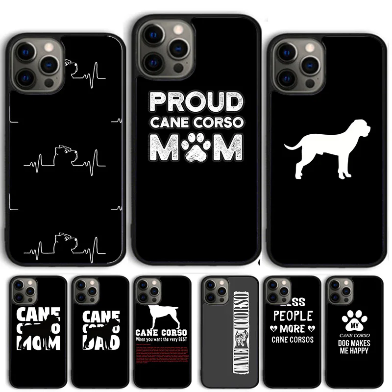 Cane Corso Mastiff Quotes Phone Case Cover For iPhone 15 16 14 13 12 Pro Max mini 11 Pro Max XS XR Plus Coque Shell