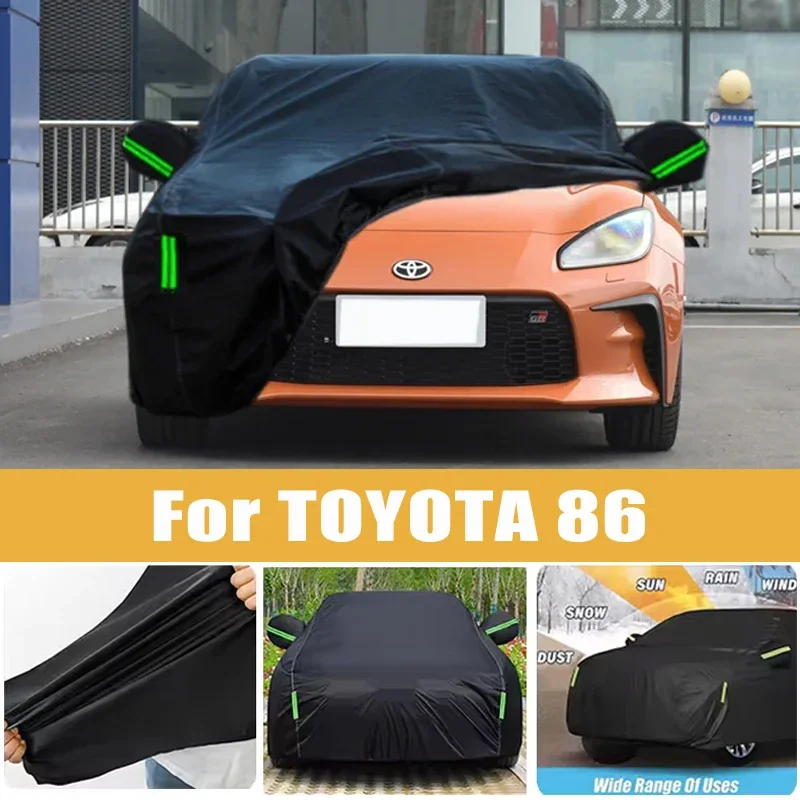 

For TOYOTA 86 Full Car Cover Four Seasons Outdoor Sun Anti UV Rain Snow Dust Protection Oxford Cloth Accessories