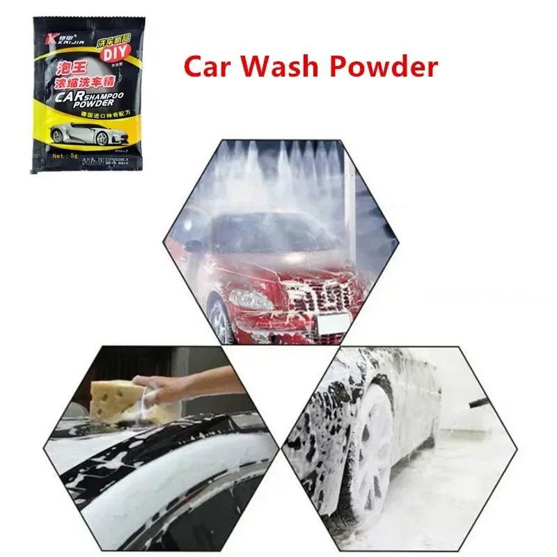 10/20PCS Car Wash Powder Auto Cleaning Shampoo Car Paint Care Coating Clean Tool Car Soap Powder Windshield Car Wash Accessories