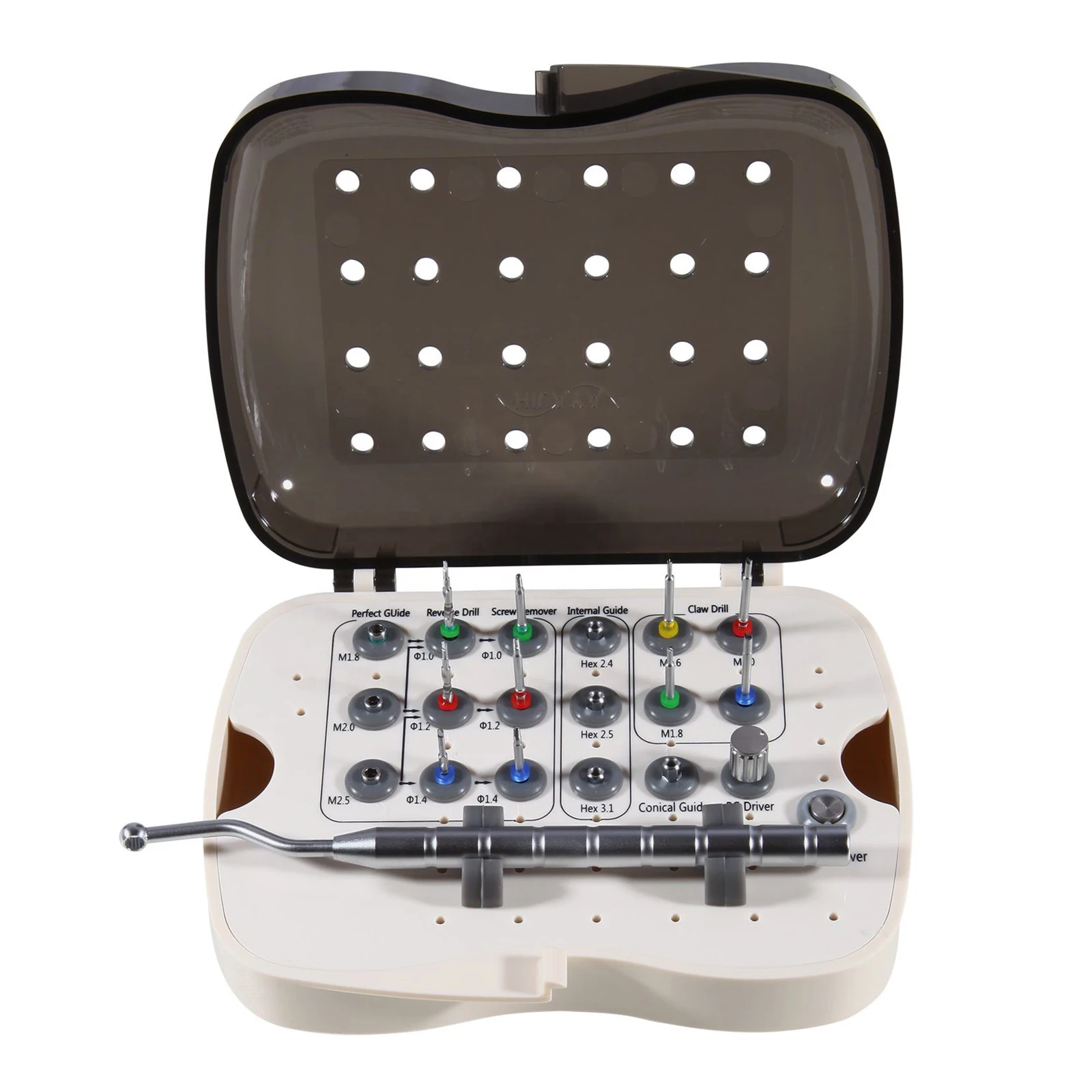 Dental Implant Fractured Broken Screw Removal Kit SR RCD NeoBiotech Universal Implant tool