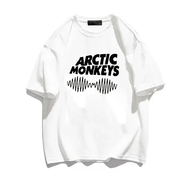 Arctic Monkeys Clothes T Shirt Male Manga Casual 2024 Y2k White Crew Neck Women T Shirt Short Sleeve Clothes Manga