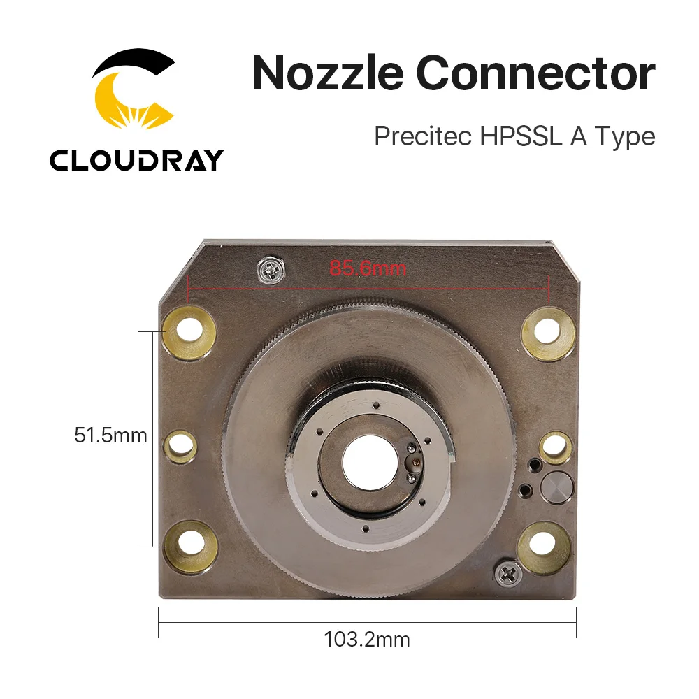 Cloudray-cabezal láser OEM HPSSL, Conector de boquilla tipo A F150, de cerámica, para cabezal láser Precitec HPSSL F150, 0-6kW