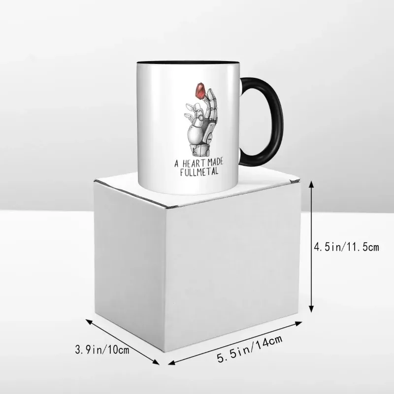 Fullmetal Alchemist Anime Mug Funny Ceramic Coffee Cups Tea Mugs Milk Cup Drinkware Gift for Woman Man 5