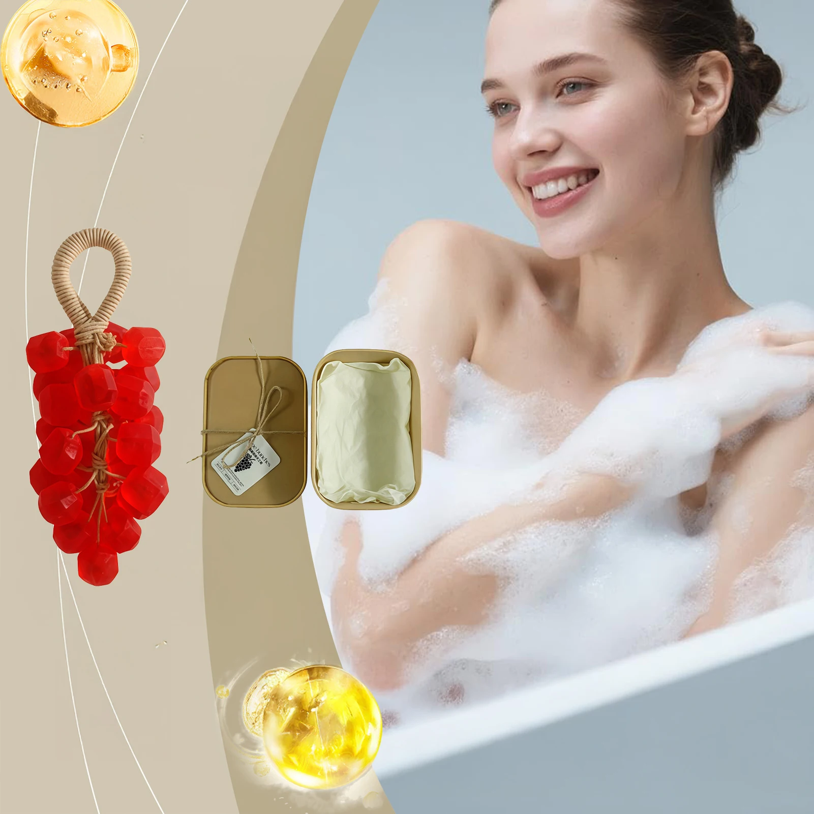 

Виноградное мыло, прозрачное мыло с виноградным ароматом «сделай сам», для нежной очистки рук и ухода за кожей, подарок