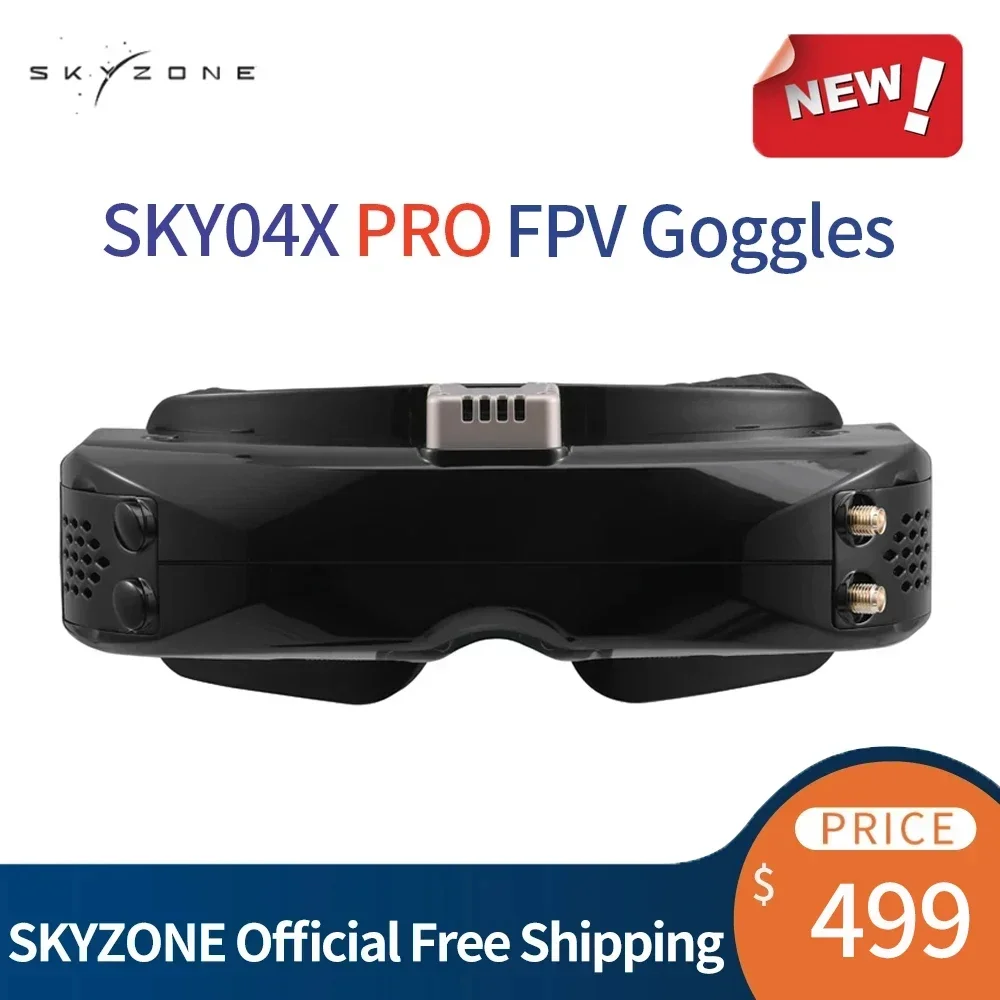 

SKYZONE SKY04X PRO OLED 5.8G 48CH 1920X1080 Steadyview Receiver DVR FPV Goggles Head Tracker Fan for RC Airplane Racing Drone