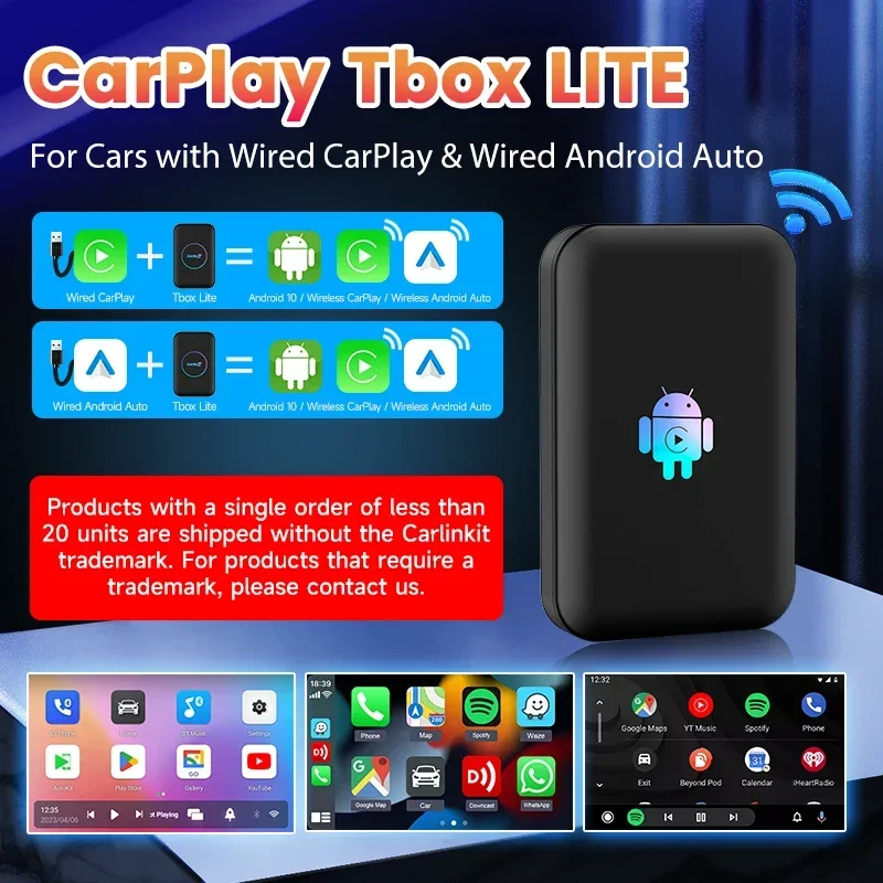 

In stock In stock Carlinkit New Tbox Lite 32Gb Wireless Android Auto Carplay Video Music Wifi Bluetooth Youtube Netflix Tf Card
