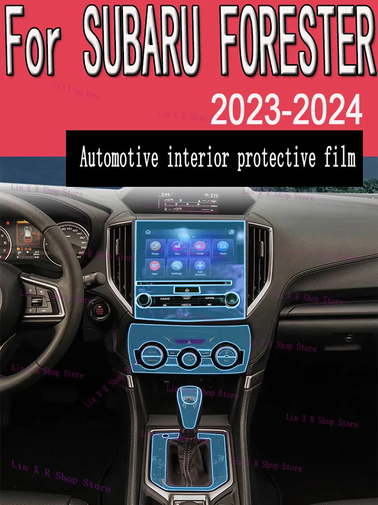 

For SUBARU FORESTER (2023-2024) Gearbox Panel Navigation Automotive Interior Screen Protective Film TPU Anti-Scratch