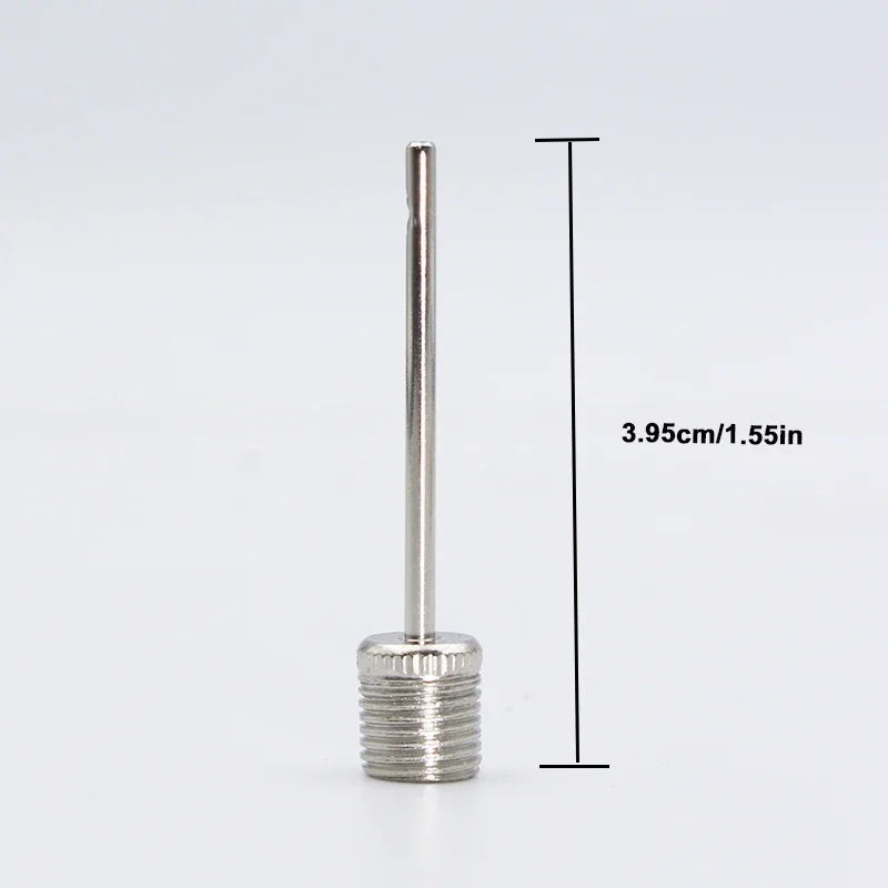 Bola de ar agulha bomba aço inoxidável novo pino basquete inflar agulha futebol válvula inflável adaptadores bico