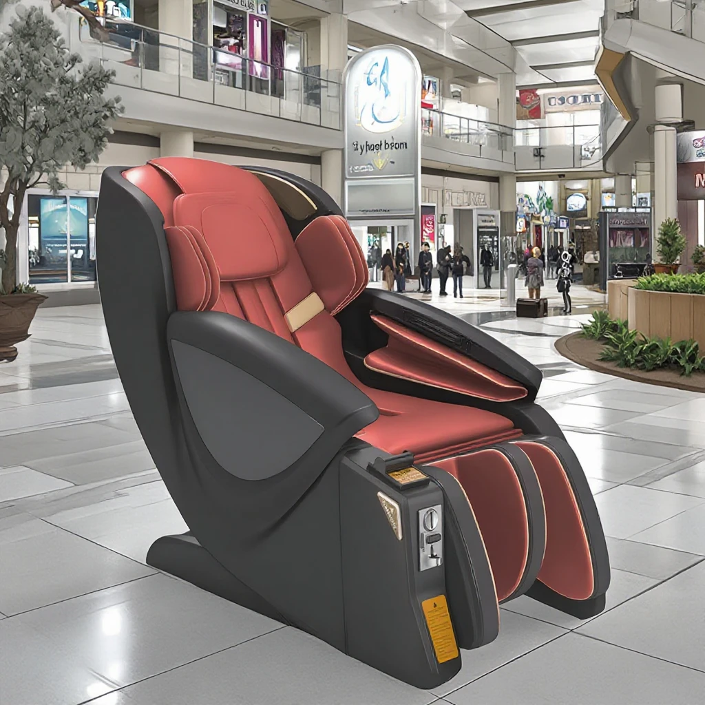 Massage Chair GUOHENG Business Coin Bill Operation 3D Zero Gravity Vending Massage Chair Payment System Cash Box Commercial Mass