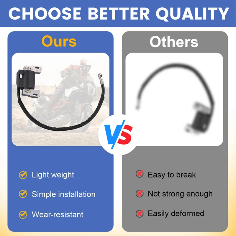 

Редкая 2-кратная катушка высокого давления для Kawasaki FC400V FC420V John Deere LX172 LX176 240 GT242 F510 21121-2070 AM109209