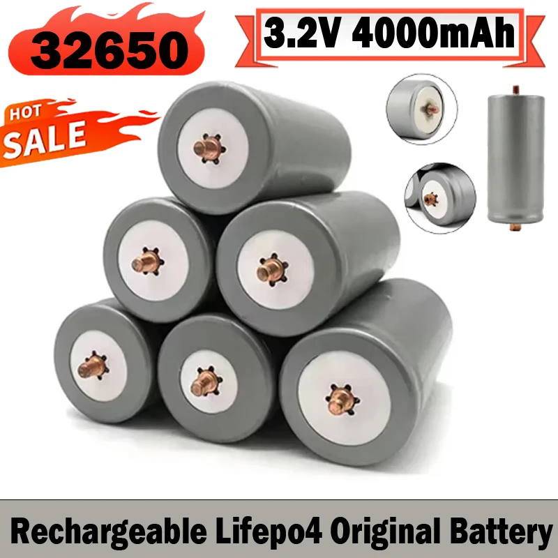 100% Original 32700 4000mah 3.2V Lifepo4 Rechargeable Battery High Quality Large Capacity Lithium Iron Phosphate Power Battery