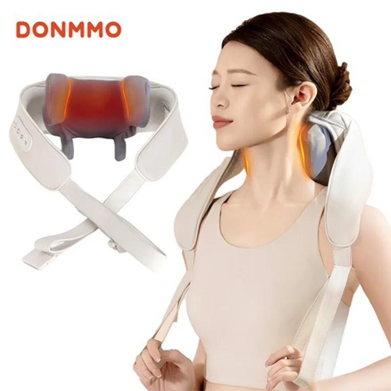 2-Day Delivery New Type Electric Shoulder Neck-to-Neck Smart Intelligent Thermal Trscout-to-stop massage Human Hand-imimprinted portable massage Gimas TT rechargeable shoulder neck massage