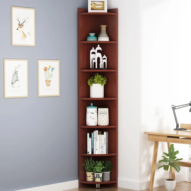 Corner corner triangle cabinet living room sofa side shelf study space-saving bedroom storage