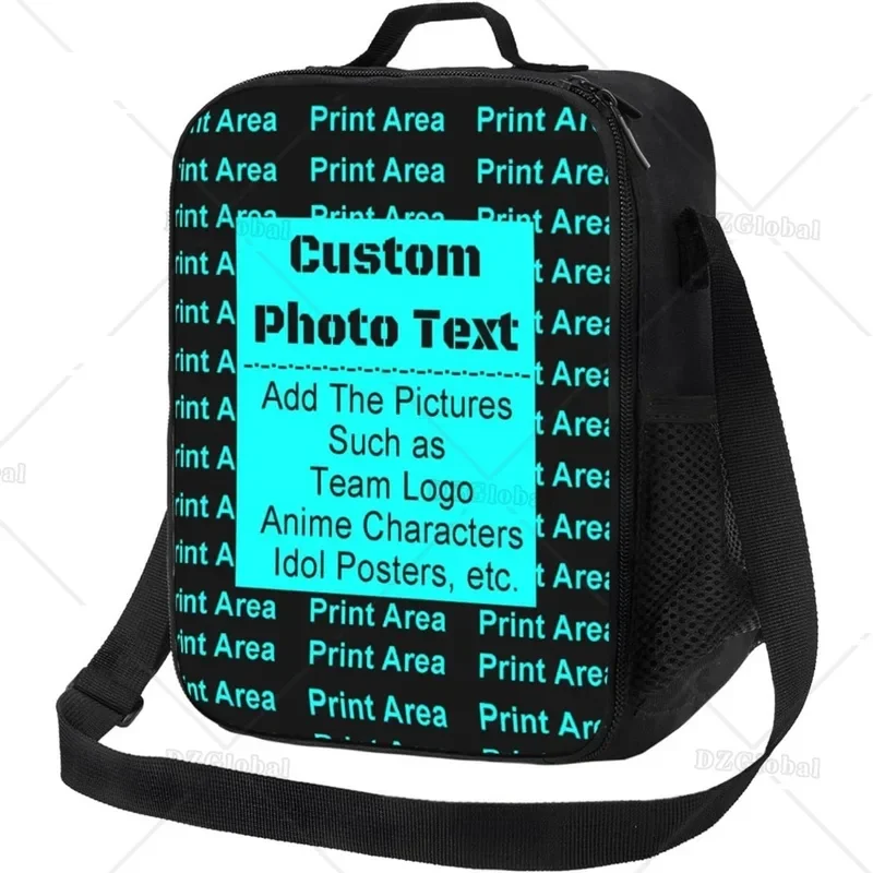 

Custom Insulated Lunch Bag Personalized Neoprene Lunch Tote Bag Add Your Image Text Photo Reusable Lunch Box Container