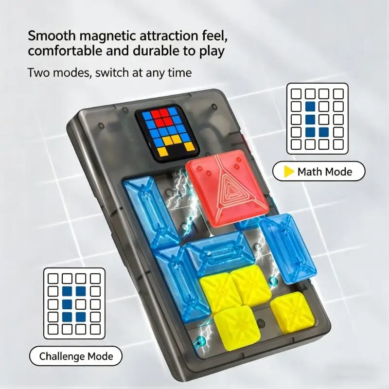 

Детская игрушка для развития мышления, 520 уровней сложности, игра со светодиодным экраном и блоками для детей от 3 лет и старше