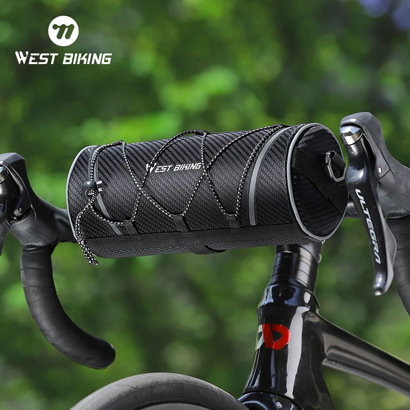 

WEST BIKING Bike Front Tube Pannier Bicycle Handlebar Bag Portable Multifunction Storage Waterproof Shoulder Bag Accessories