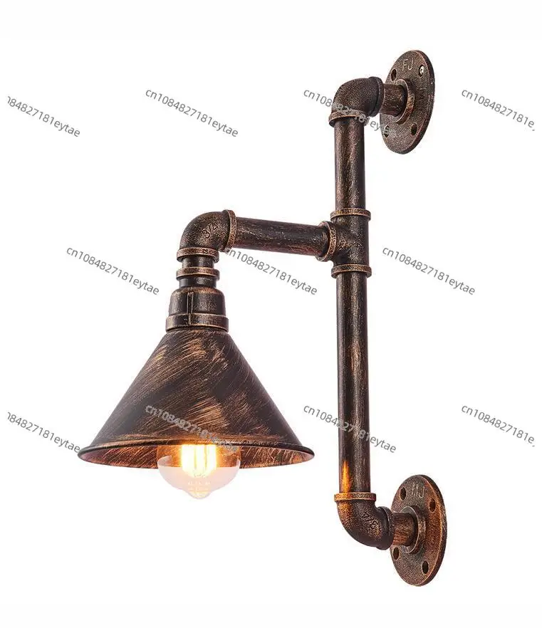 

Ретро-индустриальный стиль, настенный светильник для ресторана/бара, лофт-декор, настенный светильник из кованого железа в виде водопроводной трубы, Bluetooth-светильник в стиле винтаж.