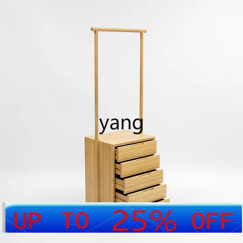 LTT handmade tenon and mortise coat rack Chinese five-drawer porch hanging wardrobe