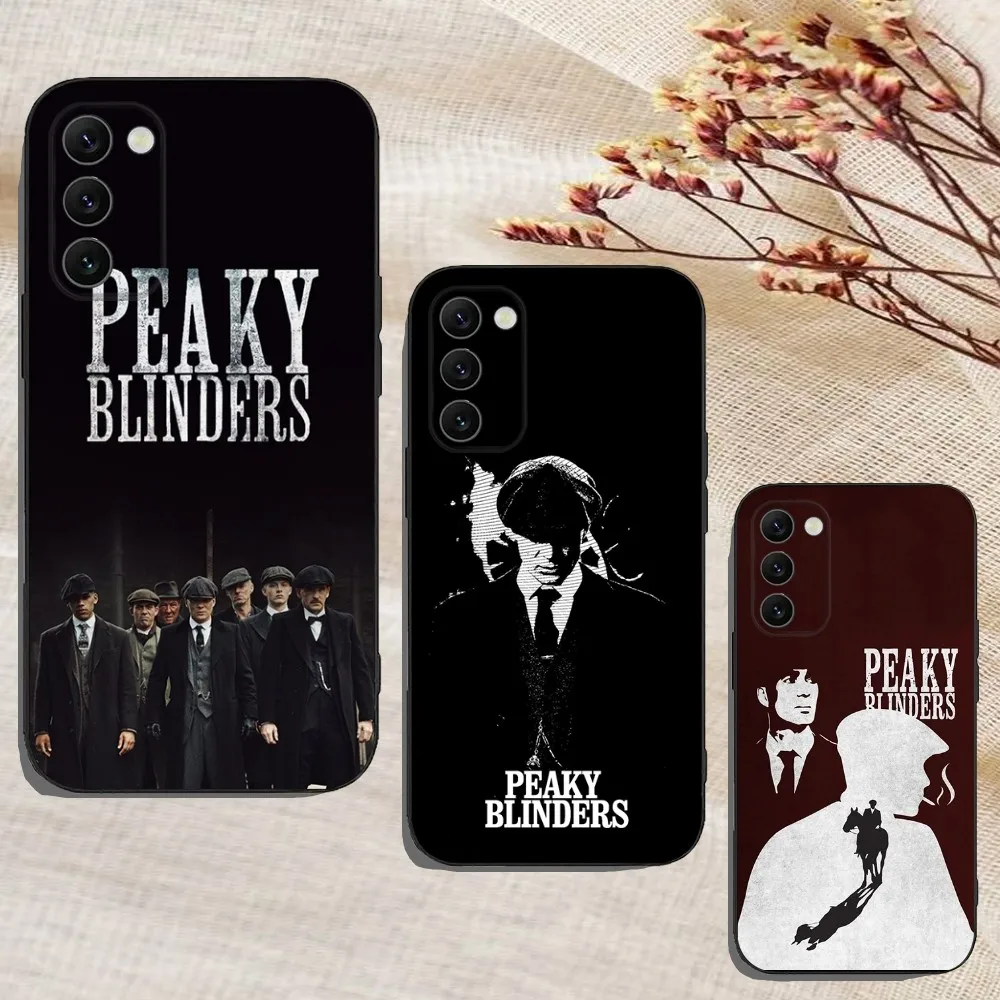 B-Blinders and P-Peaky Phone Case For Samsung Galaxy A13,A21s,A22,A31,A32,A52,A53,A71,A80,A91 Soft Black Cover