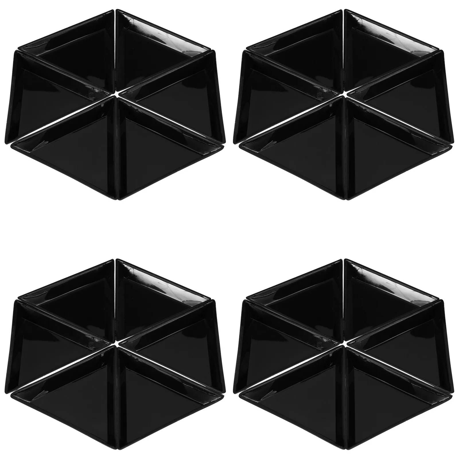 

30Pcs Triangle Plastic Sorting Tray Stackable Organizer for Jewelry Bead Board Diamond Art Rhinestone Crafts DIY Clay Beads