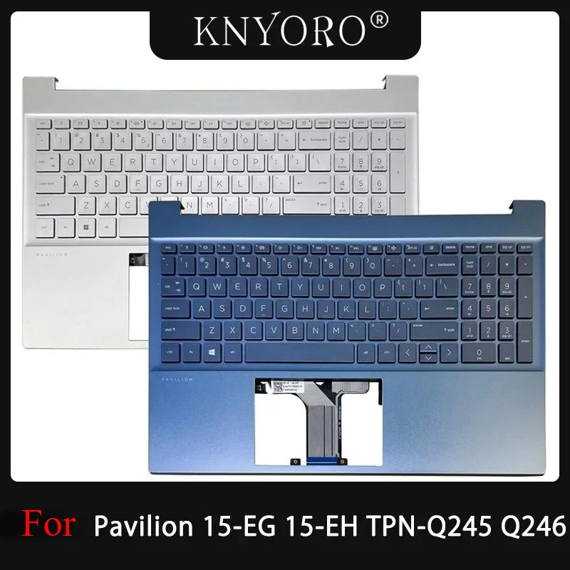 

New Laptop US Keyboard For HP Pavilion 15-EG 15-EH G7H TPN-Q246 TPN-Q245 Palmrest Case Backlit M08910-001 M08912-001 M08920-001