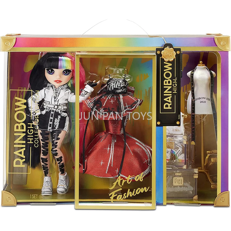 Original 28 Cm Rainbow High Doll Set Collector Edition Artor Fashion Doll JETT Dawson Limited Edition Collectable Girl Gift Toys