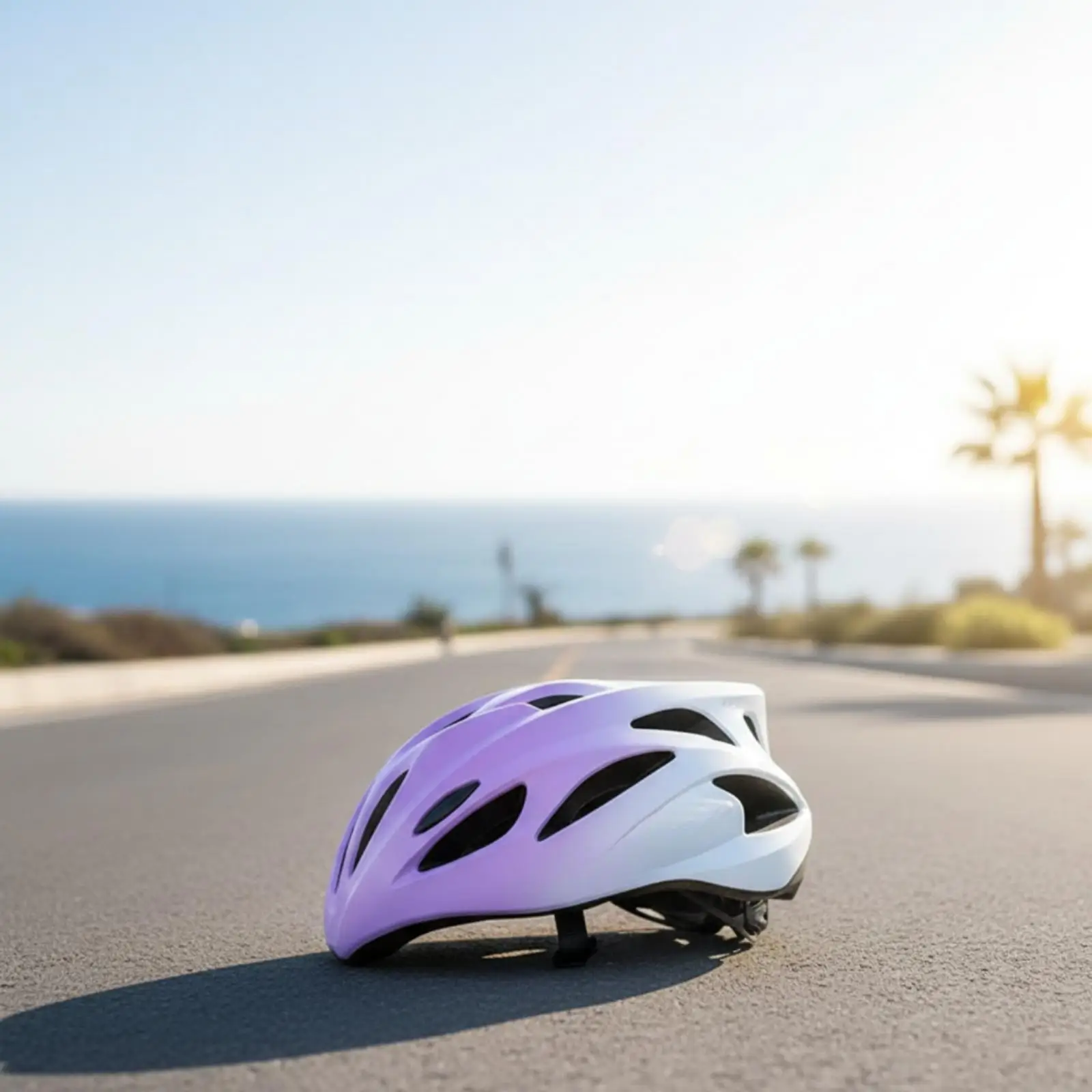 Unisex Bicycle Helmet with Adjustable Fit 56 61 Cm for Comfortable Road Cycling and Commuting