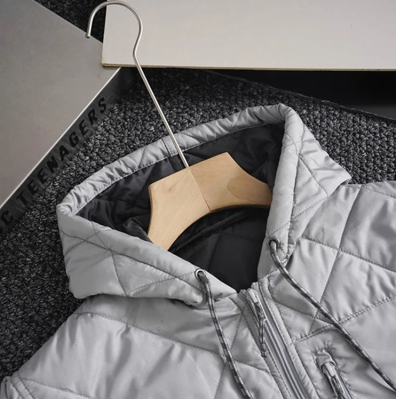 Randonnée en plein air de style Arc, camping, pêche, voyage, sortie, conduite autonome, sport coupe-vent à capuche chaud rembourré en coton